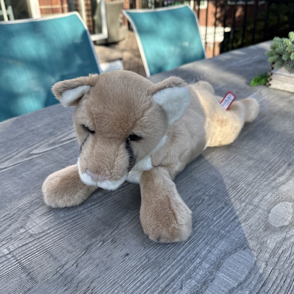 Douglas Cuddle Kelso Mountain Lion puma 20" Plush Stuffed Animal Toy